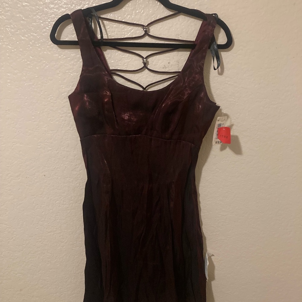Zum Zum by Niki Livas Burgundy Mini Dress